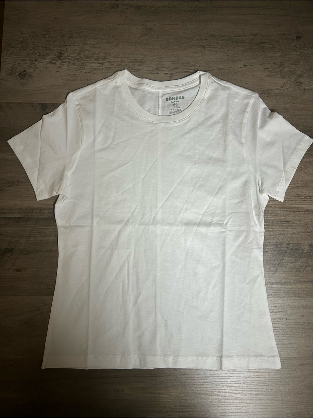 NWOT Bombas Women's 100% Pima Cotton White Short Sleeve Crew Tee